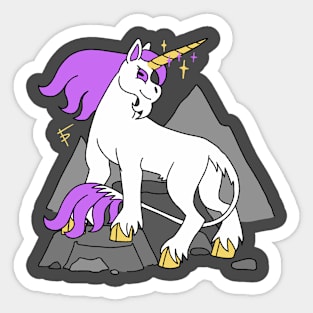 Climbing unicorn Sticker